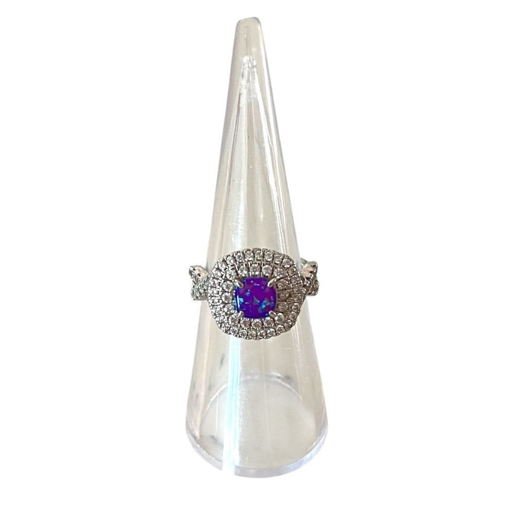 Bomb Party Fire Opal Silver Ring